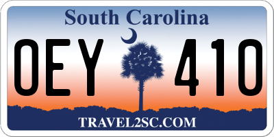 SC license plate OEY410