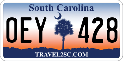 SC license plate OEY428
