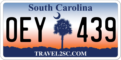 SC license plate OEY439