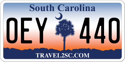 SC license plate OEY440