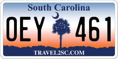 SC license plate OEY461