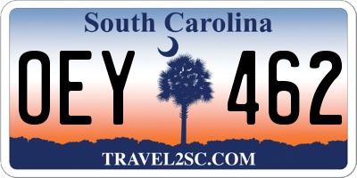 SC license plate OEY462