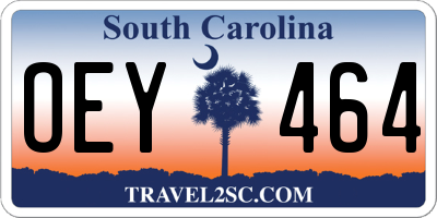 SC license plate OEY464
