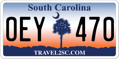 SC license plate OEY470