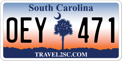 SC license plate OEY471