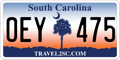 SC license plate OEY475