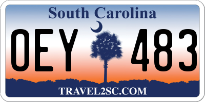 SC license plate OEY483