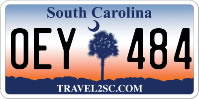 SC license plate OEY484