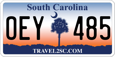SC license plate OEY485