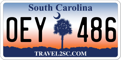 SC license plate OEY486