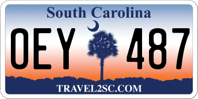 SC license plate OEY487