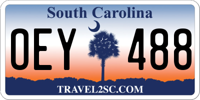 SC license plate OEY488