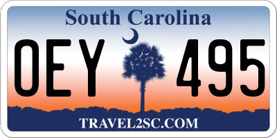 SC license plate OEY495