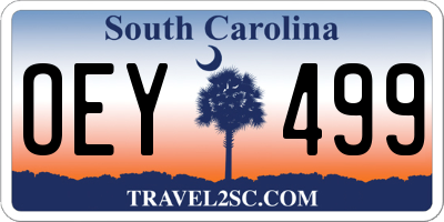 SC license plate OEY499