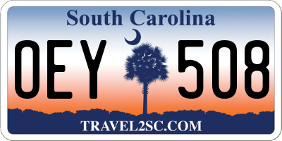 SC license plate OEY508