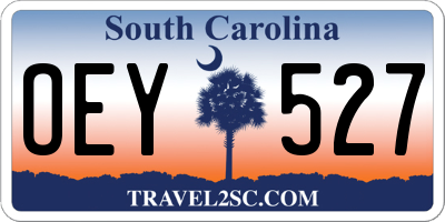 SC license plate OEY527