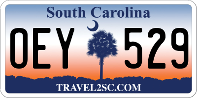 SC license plate OEY529