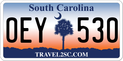 SC license plate OEY530