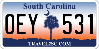 SC license plate OEY531