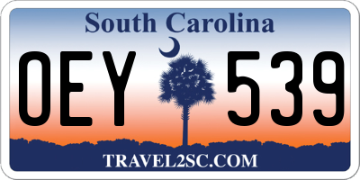 SC license plate OEY539