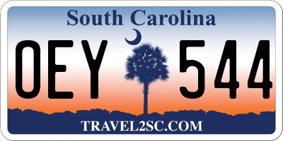 SC license plate OEY544