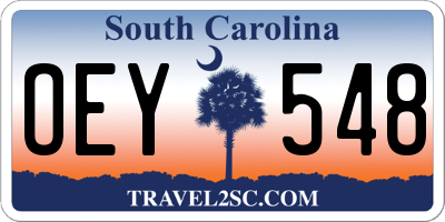 SC license plate OEY548