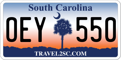 SC license plate OEY550