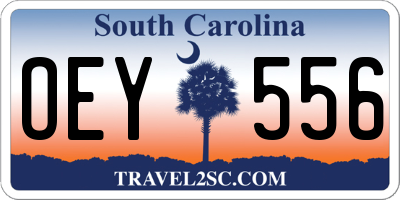 SC license plate OEY556