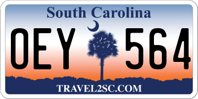 SC license plate OEY564