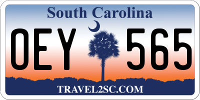 SC license plate OEY565