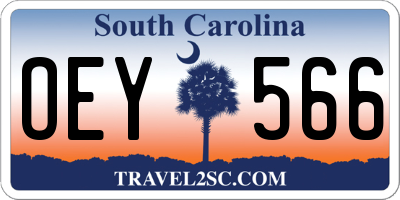 SC license plate OEY566