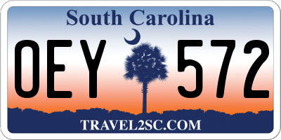SC license plate OEY572