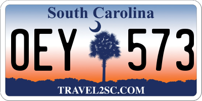 SC license plate OEY573
