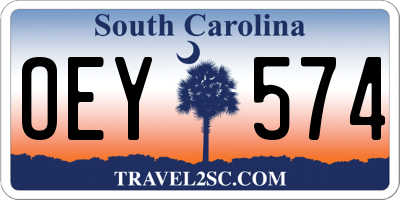 SC license plate OEY574
