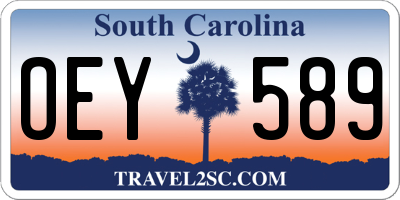 SC license plate OEY589