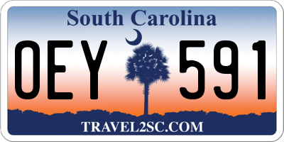 SC license plate OEY591