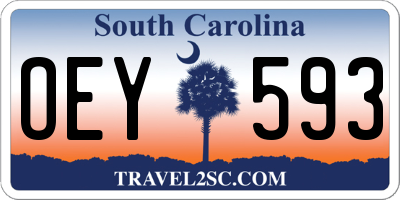 SC license plate OEY593