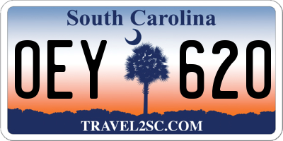 SC license plate OEY620
