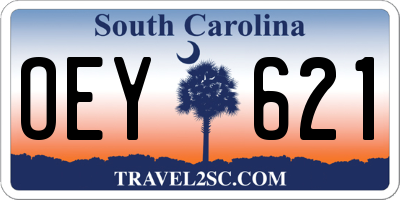 SC license plate OEY621