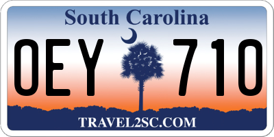 SC license plate OEY710