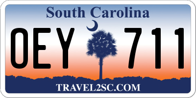SC license plate OEY711