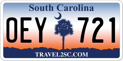 SC license plate OEY721