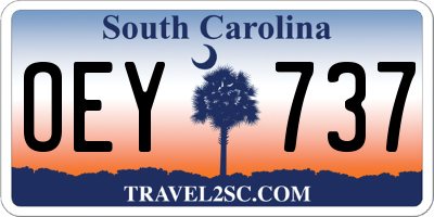 SC license plate OEY737