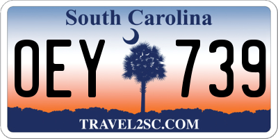 SC license plate OEY739