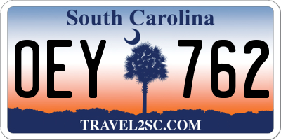 SC license plate OEY762