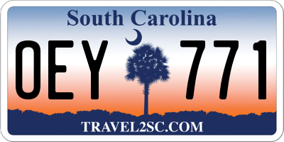 SC license plate OEY771