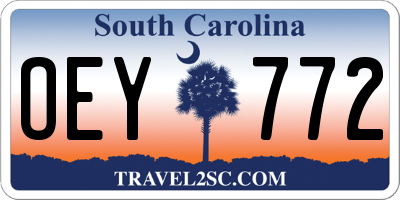 SC license plate OEY772