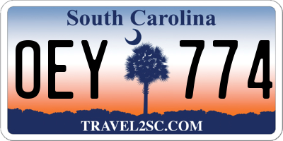 SC license plate OEY774