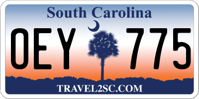 SC license plate OEY775
