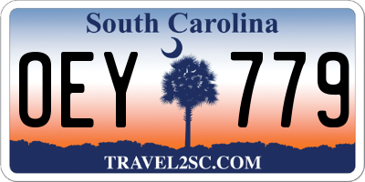 SC license plate OEY779